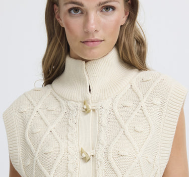 ICHI DEBARDEUR BEIGE MET KABEL DETAIL