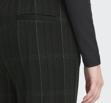ICHI BROEK BLACK/GREEN/KAKI