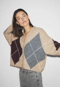 NOELLA GILET SAND MELANGE