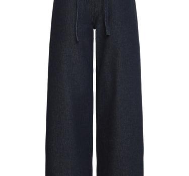 PULZ JEANS DONKERBLAUW MET STRIK