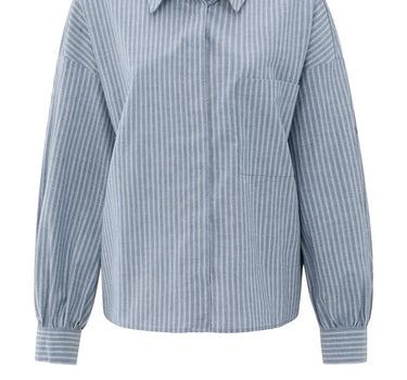 YAYA GESTREEPTE BLOES BLAUW
