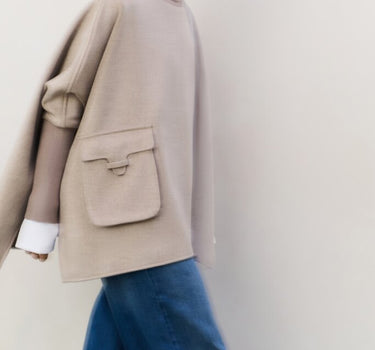 YAYA PONCHO BEIGE