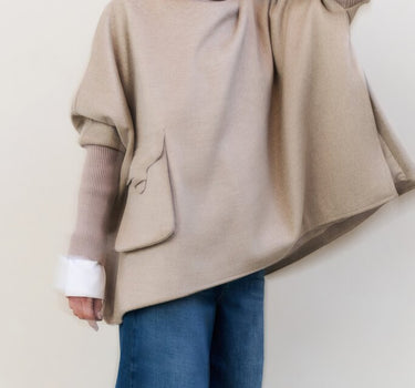 YAYA PONCHO BEIGE