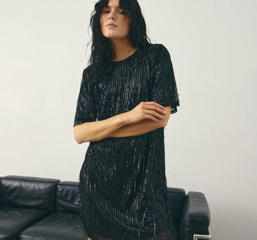 NOELLA JURK ZWART MET GLITTERS