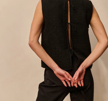 YAYA BLOES ZWART MET STRIKJES